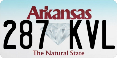 AR license plate 287KVL