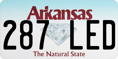 AR license plate 287LED