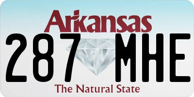 AR license plate 287MHE