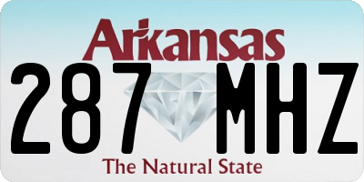 AR license plate 287MHZ