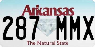 AR license plate 287MMX