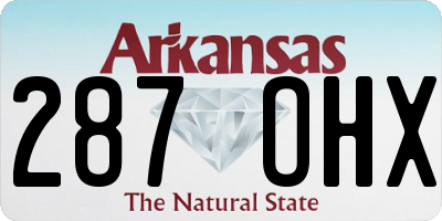 AR license plate 287OHX