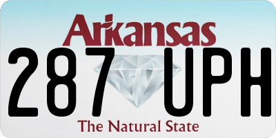 AR license plate 287UPH