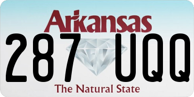 AR license plate 287UQQ