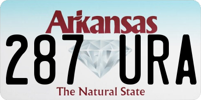 AR license plate 287URA