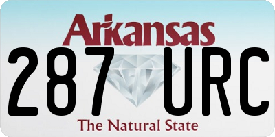 AR license plate 287URC