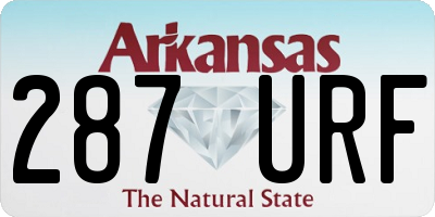 AR license plate 287URF