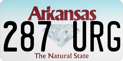 AR license plate 287URG