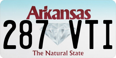 AR license plate 287VTI