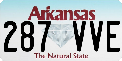 AR license plate 287VVE