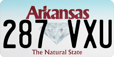 AR license plate 287VXU