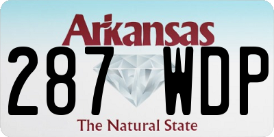 AR license plate 287WDP
