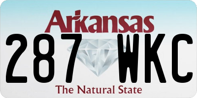 AR license plate 287WKC