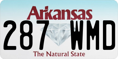 AR license plate 287WMD