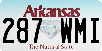 AR license plate 287WMI