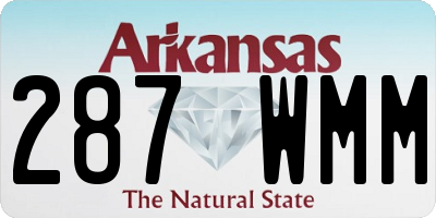 AR license plate 287WMM