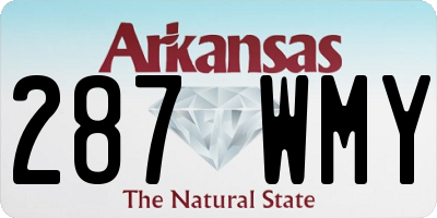 AR license plate 287WMY