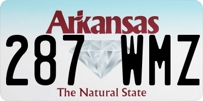 AR license plate 287WMZ