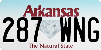 AR license plate 287WNG