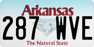 AR license plate 287WVE