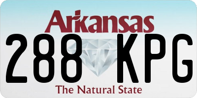 AR license plate 288KPG