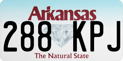 AR license plate 288KPJ