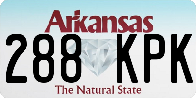 AR license plate 288KPK