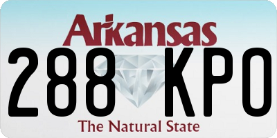 AR license plate 288KPO