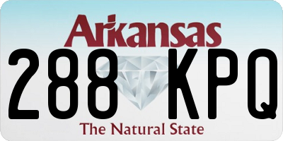 AR license plate 288KPQ