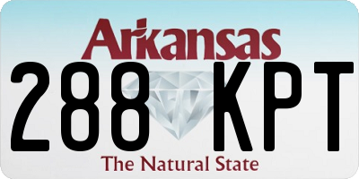 AR license plate 288KPT