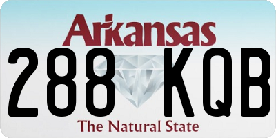 AR license plate 288KQB