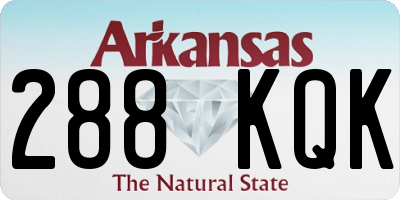 AR license plate 288KQK