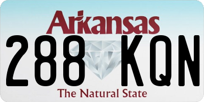 AR license plate 288KQN