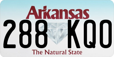 AR license plate 288KQO