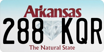 AR license plate 288KQR