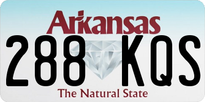 AR license plate 288KQS