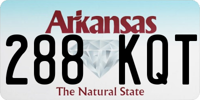 AR license plate 288KQT