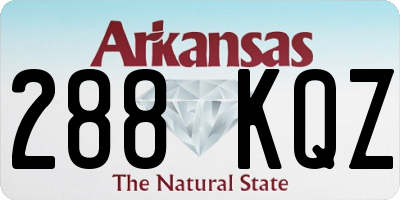 AR license plate 288KQZ