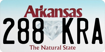 AR license plate 288KRA