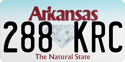 AR license plate 288KRC