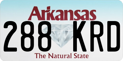 AR license plate 288KRD