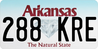 AR license plate 288KRE