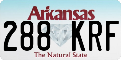 AR license plate 288KRF