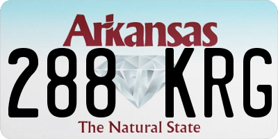 AR license plate 288KRG