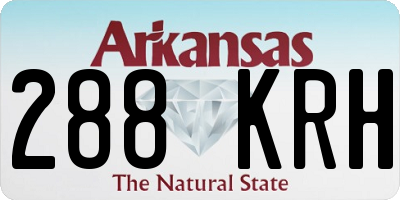 AR license plate 288KRH