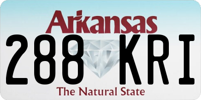 AR license plate 288KRI
