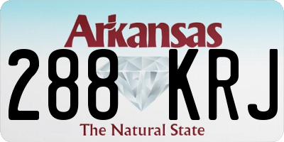 AR license plate 288KRJ