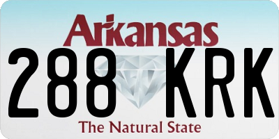 AR license plate 288KRK