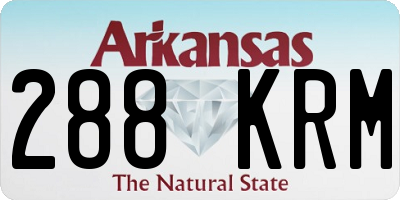 AR license plate 288KRM