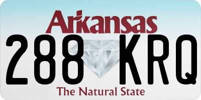 AR license plate 288KRQ